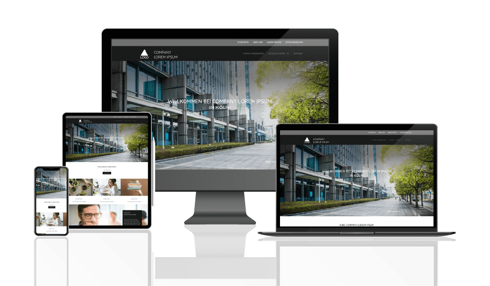 Demo Bild vom Design des Website Pakets